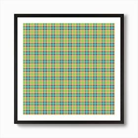 Plaid Fabric 107 Art Print