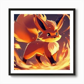 Pokemon Fox 3 Art Print