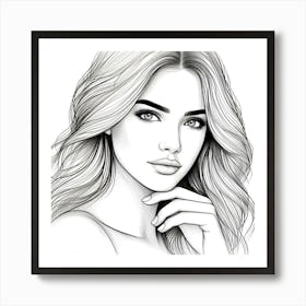 Portrait Of A Woman 4 Art Print