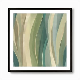 Abstract Wavy Pattern Art Print