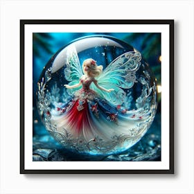 Fairy In Glass Bubble Art Print