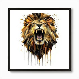 Lion Head 2 Art Print