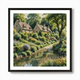 Cotswold Village Art Print