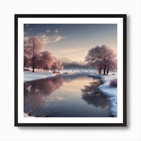 Winter Landscape 47 Art Print