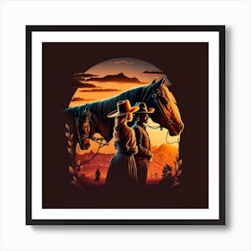 Sunset In The West Art Print