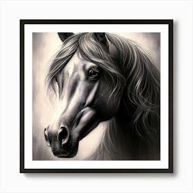 Creative Horse Beauty Illustration Nr 86 Art Print