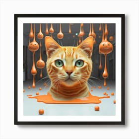 Orange Cat Poster