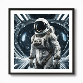 504466 Daring Astronaut, Space Suit And Helmet, Standing Xl 1024 V1 0 1 Art Print