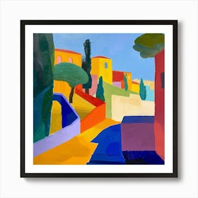 Abstract Travel Collection Barcelona Spain 1 Art Print