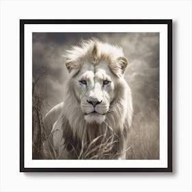 White Lion 3 Art Print