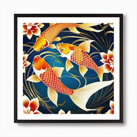 Chinese Koi Fish Art Print
