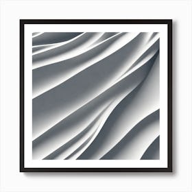 Abstract White Fabric Poster