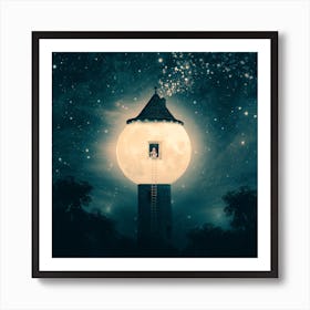 Moon Tower Art Print