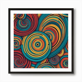 Abstract Swirl Pattern 1 Art Print