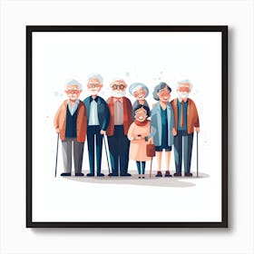 Old People 16 Art Print