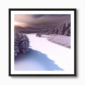 Winter Landscape 71 Art Print