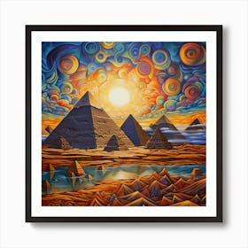 Egyptian Pyramids 1 Art Print