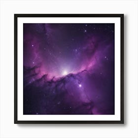 Purple Nebula Poster