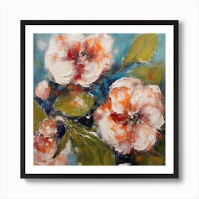 Begonia flower Art Print