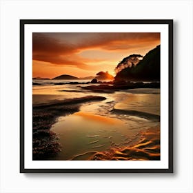 Coromandel Beach New Zealand Art Print