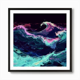 Ocean Waves 1 Art Print