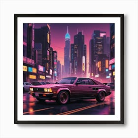 City At Night 3 Art Print