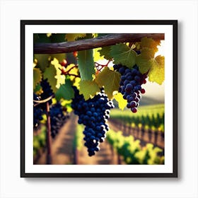 Vineyard Grapes Art Print