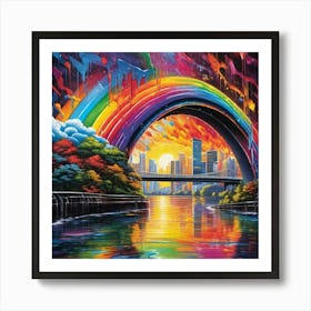 Rainbow Bridge 3 Art Print