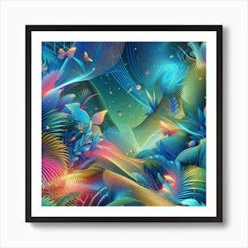 Psychedelic Jungle 1 Art Print