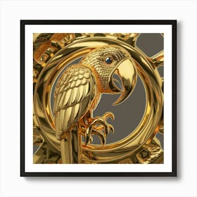 Golden Parrot Affiche