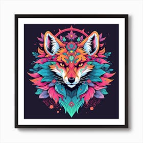 Fox Head 1 Art Print