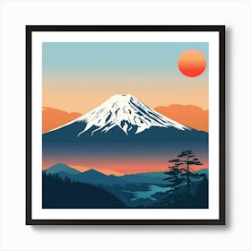 Mt Fuji Art Print