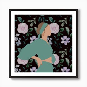 Flower Girl Poses (19) Art Print