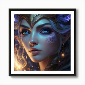 Elven Beauty 1 Art Print