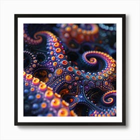 Fractal Octopus Art Print