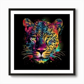 Leopard Head Affiche