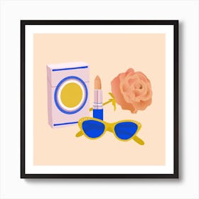 50s Dream Square Art Print