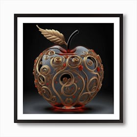 The glass apple an intricate design that adds to its exquisite appeal. 6 Art Print