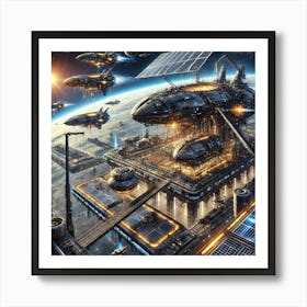 Vanguard Shipyards Converted Art Print