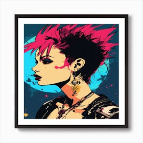 Punk Girl Art Print