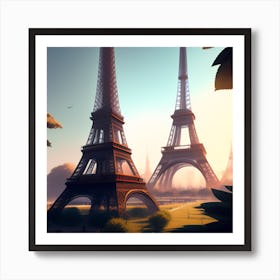 Eiffel Tower 2 Art Print