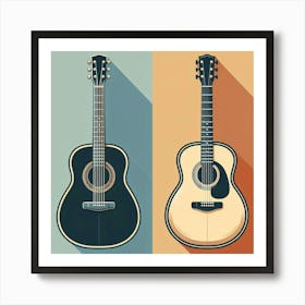 Acoustic Guitars Art Print