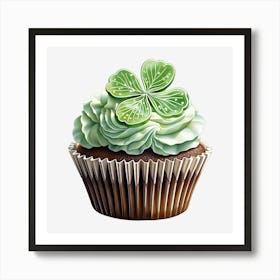 Clover Cupcake (1) Art Print