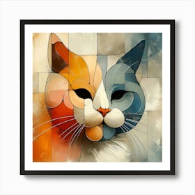 Creative Feline Cat Artwork 49 Art Print