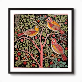 Birds In A Tree Art Print