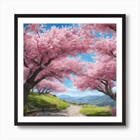 Cherry Blossoms Art Print