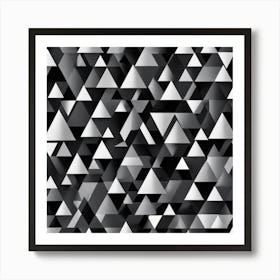 Abstract Triangles 27 Art Print