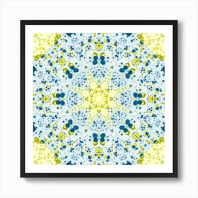 Abstraction Blue Yellow Ukraine Art Print