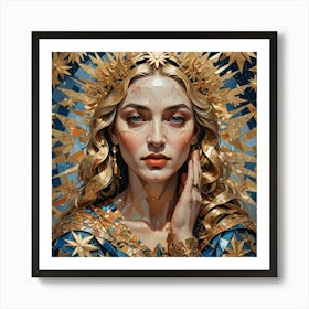 Virgin Of The Stars Art Print