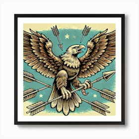 Tattoo Eagle 3 Art Print